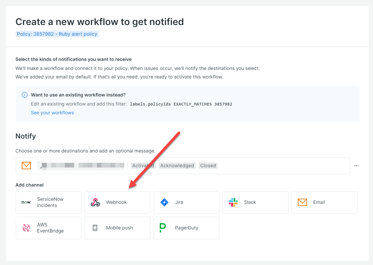 New Relic Webhook